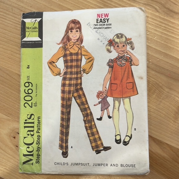 Cabbage Patch Kids clothing pattern and child clothing vintage McCalls pattern - Picture 2 of 5